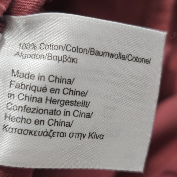 Brooks Brothers Clark Chino Flat Front Mauve Cotton Pants Mens 31x32 - Picture 7 of 9